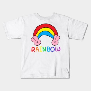 rainbow rabbit Kids T-Shirt